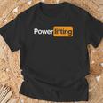 Powerlifting Kraftdreikampf T-Shirt Geschenke für alte Männer