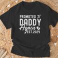 Promoted To Daddy Again 2024 Soon To Be Dad Again New Daddy T-Shirt Gifts for Old Men