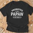 Promoted To Papaw Est 2024 Soon To Be Papaw T-Shirt Gifts for Old Men