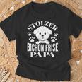 Proud Bichon Frise Papa Bichon Frise T-Shirt Geschenke für alte Männer