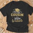 Proud Cousin Of A Class Of 2024 Graduate Senior Graduation T-Shirt Gifts for Old Men
