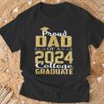 Proud Dad Of 2024 Graduate College Graduation T-Shirt Gifts for Old Men