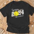 Proud Dad Of A 2024 Senior Graduate Class 2024 Softball T-Shirt Gifts for Old Men