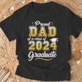 Proud Dad Of A Class Of 2024 Graduate Senior 24 Graduation T-Shirt Gifts for Old Men