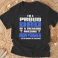 Proud Dad Of A Freaking Awesome Ironworker T-Shirt Gifts for Old Men