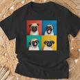 Pug Puppy Portrait Photos Carlino For Dog Lovers T-Shirt Gifts for Old Men