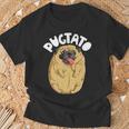 Pugtato Pug Potato Dog Lovers Costume Meme T-Shirt Gifts for Old Men