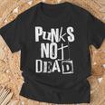Punk Not Dead Vintage Grunge Punk Is Not Dead Rock T-Shirt Geschenke für alte Männer