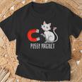 Pussy Magnet Cat Persons Attractive Magnet T-Shirt Geschenke für alte Männer