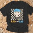 Rad Like Dad Hippie Face Check Dad Son Daughter Father's Day T-Shirt Gifts for Old Men