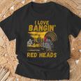 Red Heads Adult Humor Turkey Hunting T-Shirt Gifts for Old Men