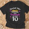 Reichet Mir Die Krone Die Prinzessin Ist 10 Jahre Birthday T-Shirt Geschenke für alte Männer