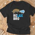 Relax Bro Lacrosse Lax Sloth T-Shirt Gifts for Old Men