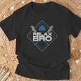 Relax Bro Lax Life & Lacrosse Player T-Shirt Gifts for Old Men