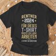 Rentner 2024 Retirement Pension T-Shirt Geschenke für alte Männer