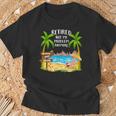 Retired 2024 Not My Problem Anymore Beach Retirement T-Shirt Gifts for Old Men
