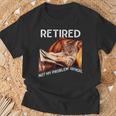 Retirement 2024 Retired 2024 Not My Problem Anymore Cute Cat T-Shirt Gifts for Old Men