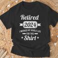Retirement 2024 Worked Whole Life For This Retired T-Shirt Gifts for Old Men