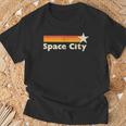 Retro Distressed Houston Baseball Space City T-Shirt Gifts for Old Men