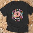 Retro Donut Stress Just Do Your Best Staar Testing T-Shirt Gifts for Old Men