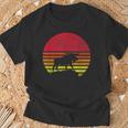 Retro Elk Silhouette T-Shirt Geschenke für alte Männer