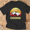 Retro Chonk Cat T-Shirt Gifts for Old Men