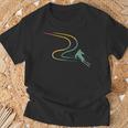 Retro For Skiing Alps Snow Snow Spurs T-Shirt Geschenke für alte Männer