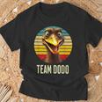 Retro Team Dodo T-Shirt mit Vintage Sonnenuntergang und Vogel Design Geschenke für alte Männer