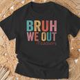 Retro Vintage Bruh We Out Teachers Happy Last Day Of School T-Shirt Gifts for Old Men