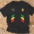 Retro10 Senegal Football Senegal Bandera De Senegal Camiseta unisex Regalos para ancianos