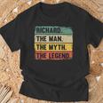 Richard The Man The Myth The Legend Retro For Richard T-Shirt Gifts for Old Men