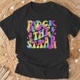 Rock The Staar Rock The Test Test Day Teachers Motivational T-Shirt Gifts for Old Men