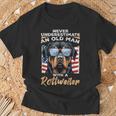 Rottweiler Rottie Dog Pet Never Underestimate An Old Man T-Shirt Gifts for Old Men