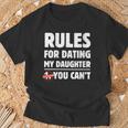 Rules For Dating My Daughter You Can't Father's Day T-Shirt Gifts for Old Men