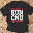 Run Cmd C Command Prompt Windows Ms Dos CmdExe T-Shirt Gifts for Old Men