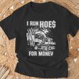 I Run Hoes For Money Heavy Equipment Operator T-Shirt Gifts for Old Men