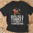Run Like A Turkey Thanksgiving Runner Running T-Shirt Gifts for Old Men