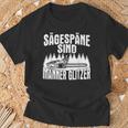 Sägespäne Sind Männer Glitter Chainsaws T-Shirt Geschenke für alte Männer