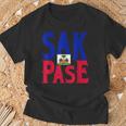 Sak Pase Niedliches Haitian-Creolen-Geschenk T-Shirt Geschenke für alte Männer