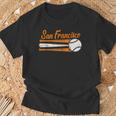 San Francisco Baseball Vintage Distressed Met At Gameday T-Shirt Gifts for Old Men