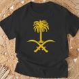Saudi Arabia Saudi Emblem T-Shirt Gifts for Old Men