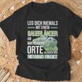 Sauerland Schwarzes T-Shirt - Niemals mit Einem Sauerländer Anlegen Geschenke für alte Männer
