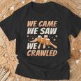 We Came We Saw We Crawled Bar Crawl Craft Beer Pub Hopping T-Shirt Gifts for Old Men