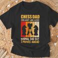 Schach Spielender Vater Schachmeister T-Shirt Geschenke für alte Männer