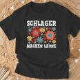 Schlagerparty Schlager Machen Laune S T-Shirt Geschenke für alte Männer