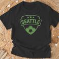 Seattle Throwback Classic T-Shirt Gifts for Old Men