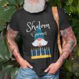 Shalom Gnomes Jewish Hanukkah Blessing Chanukah Lights T-Shirt Gifts for Old Men