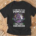 Si Tengo Que Ser Una Princesa Que Sea Guerrera 8 Marzo Camiseta Camiseta unisex Regalos para ancianos