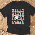 Silly Goose On The Loose Groovy Silliest Goose Lover T-Shirt Gifts for Old Men