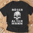 Skull Biker Intage Skull Evil Old Man T-Shirt Geschenke für alte Männer